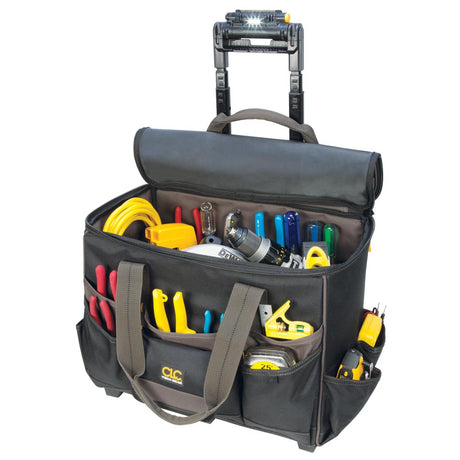 CLC Tech Gear 17 Pocket - Light Handle 17" Roller Bag - L258