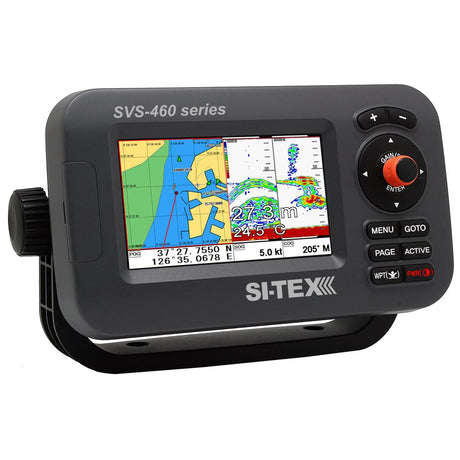 SI-TEX SVS-460CE Chartplotter - 4.3" Color Screen with External GPS & Navionics+ Flexible Coverage - SVS-460CE