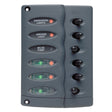 Marinco Contour Switch Panel - Waterproof 6 Way with Fuse Holder - CSP6-F
