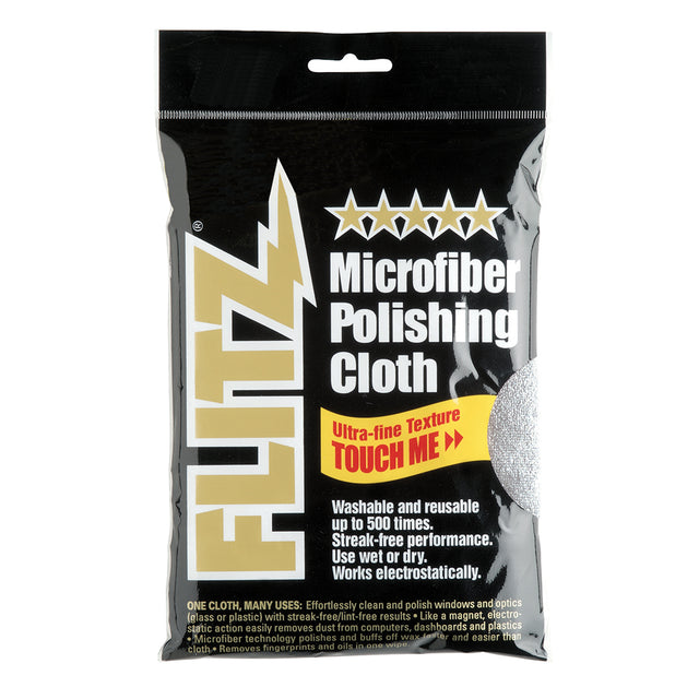 Flitz Microfiber Polishing Cloth - 16" x 16" - Single Bag - MC200