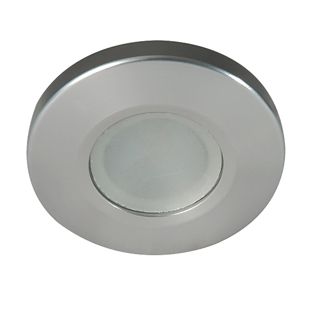 Lumitec Orbit Spetrum Flush Mount Down Light - Brushed Housing - White Dimming & Red/Blue Non-Dimming - 112507