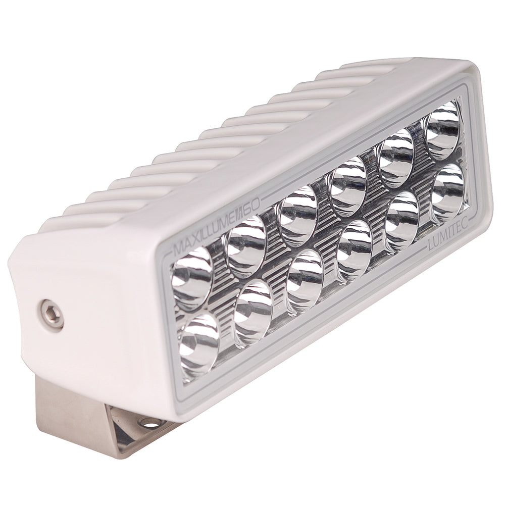 Lumitec Maxillume h60 - Trunnion Mount Flood Light - White Dimming - White Housing - 101334