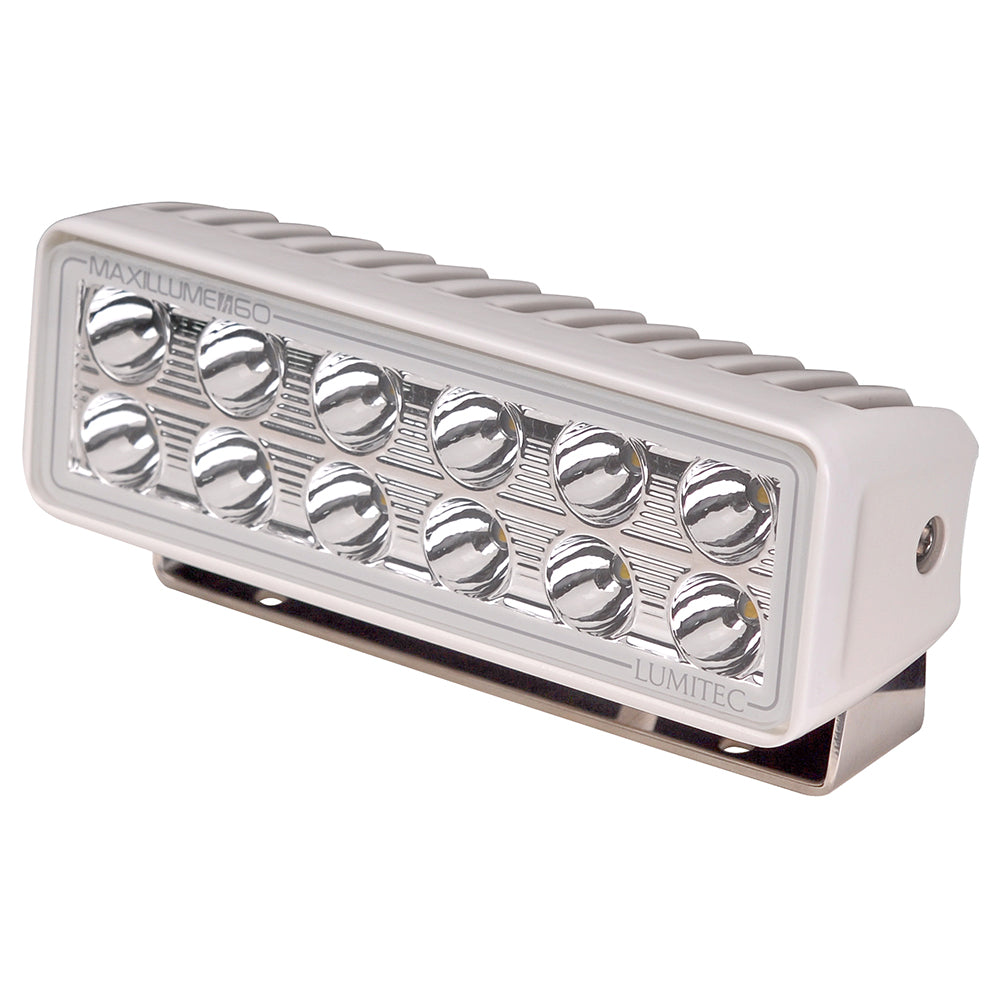 Lumitec Maxillume h60 - Trunnion Mount Flood Light - White Dimming - White Housing - 101334