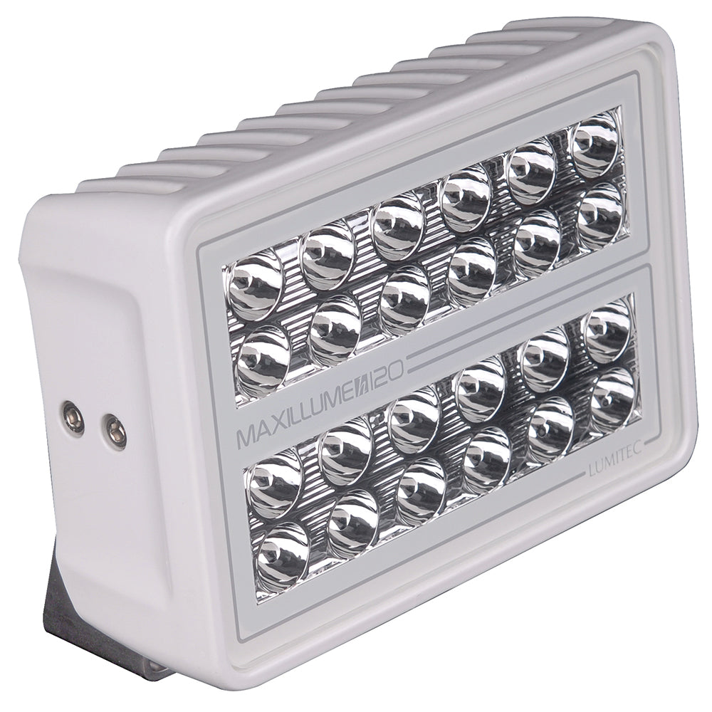 Lumitec Maxillume h120 - Trunnion Mount Flood Light - White Housing - White Dimming - 101346