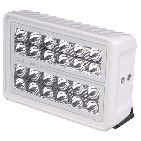 Lumitec Maxillume h120 - Trunnion Mount Flood Light - White Housing - White Dimming - 101346