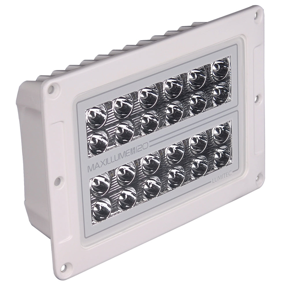 Lumitec Maxillume h120 - Flush Mount Flood Light - White Housing - White Dimming - 101348