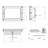 Lumitec Maxillume h120 - Flush Mount Flood Light - White Housing - White Dimming - 101348