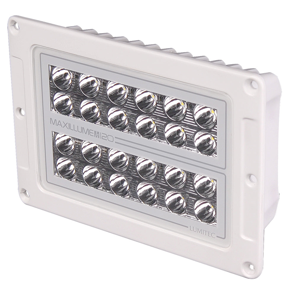 Lumitec Maxillume h120 - Flush Mount Flood Light - White Housing - White Dimming - 101348