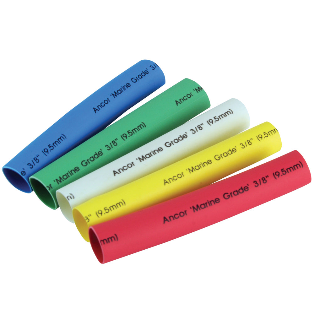 Ancor Adhesive Lined Heat Shrink Tubing - 5-Pack, 3", 12 to 8 AWG, Assorted Colors - 304503