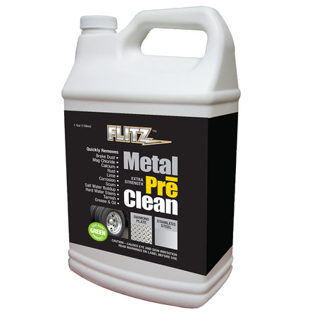 Flitz Metal Pre-Clean - All Metals Including Stainless Steel - Gallon Refill - AL 01710