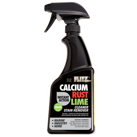 Flitz Instant Calcium, Rust & Lime Remover - 16oz Spray Bottle - CR 01606