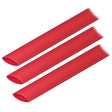 Ancor Adhesive Lined Heat Shrink Tubing (ALT) - 1/2" x 3" - 3-Pack - Red - 305603