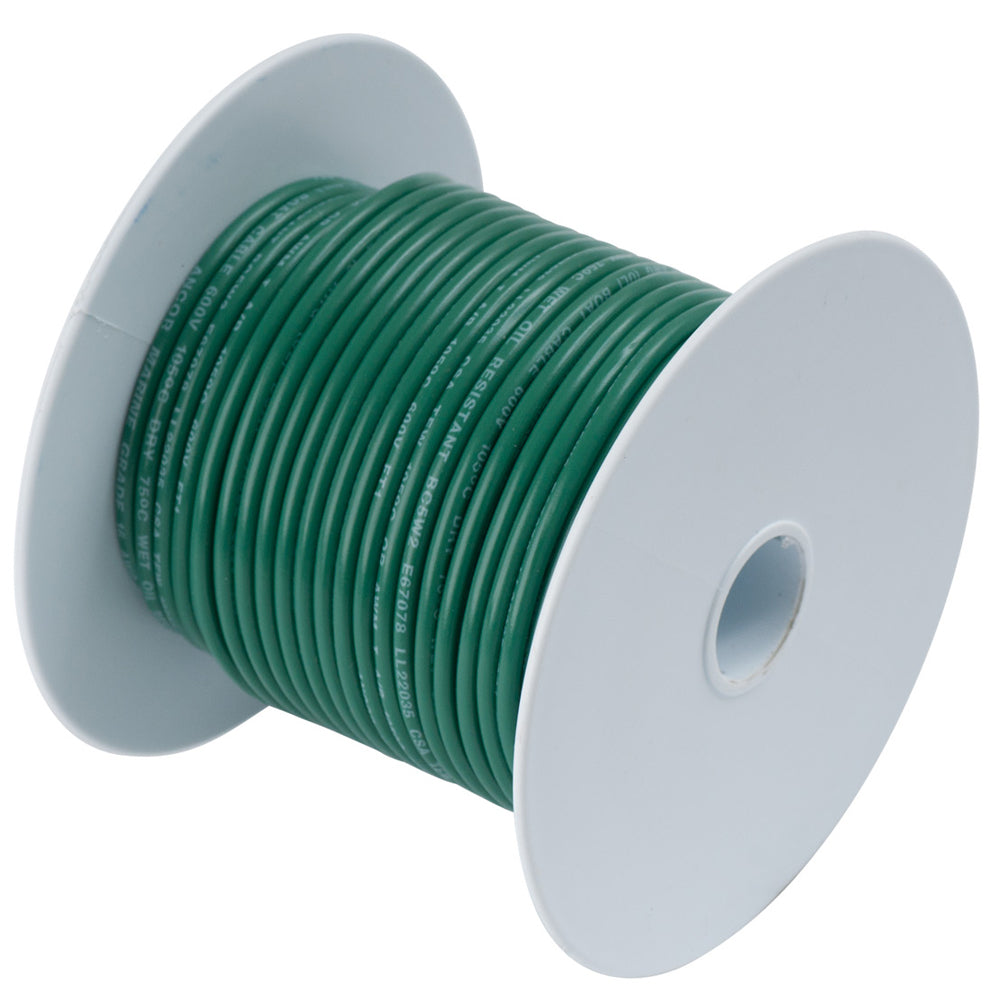 Ancor Green 18 AWG Tinned Copper Wire - 35' - 180303