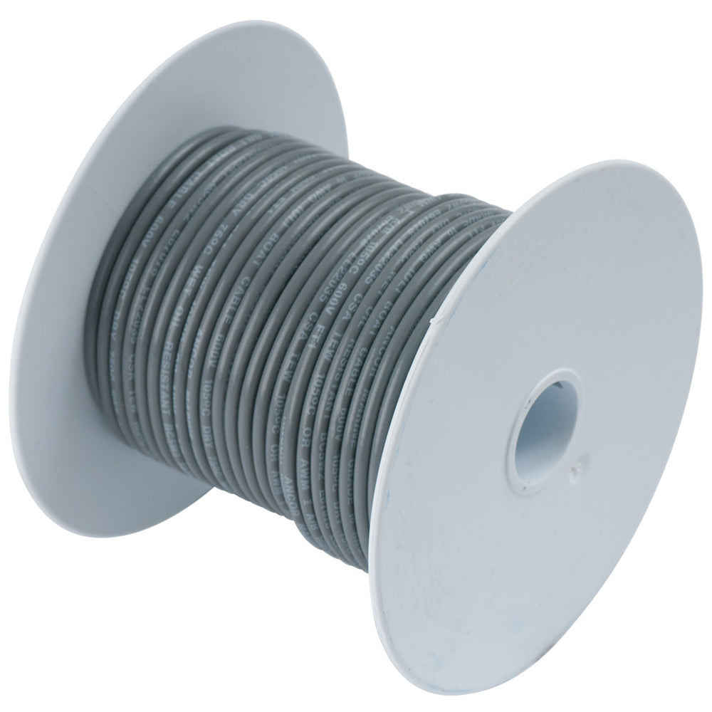 Ancor Grey 18 AWG Tinned Copper Wire - 35' - 180403