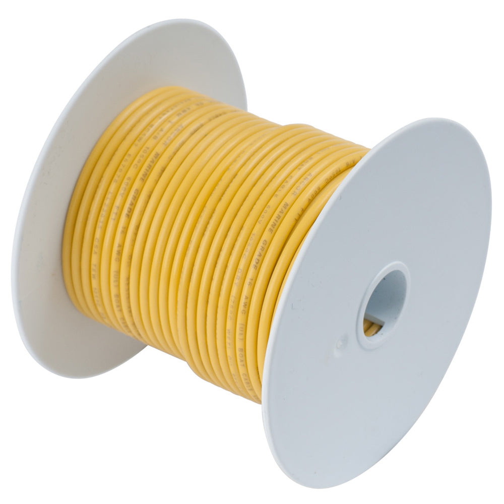 Ancor Yellow 18 AWG Tinned Copper Wire - 1,000' - 101099