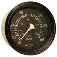 VDO Allentare Black 60MPH 3-3/8" (85mm) Pitot Speedometer - Black Bezel - 260-11795