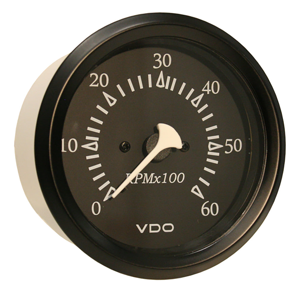 VDO Allentare Black 6000RPM 3-3/8" (85mm) Sterndrive Tachometer - 12V - Black Bezel - 333-11798