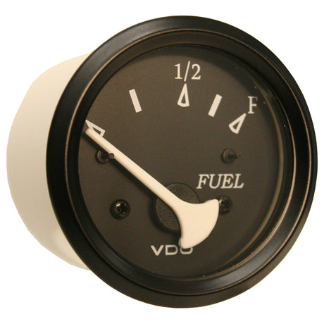 VDO Allentare Black Fuel Level Gauge - Use with Marine 240-33 Ohm Fuel Senders - 12V - Black Bezel - 301-11802