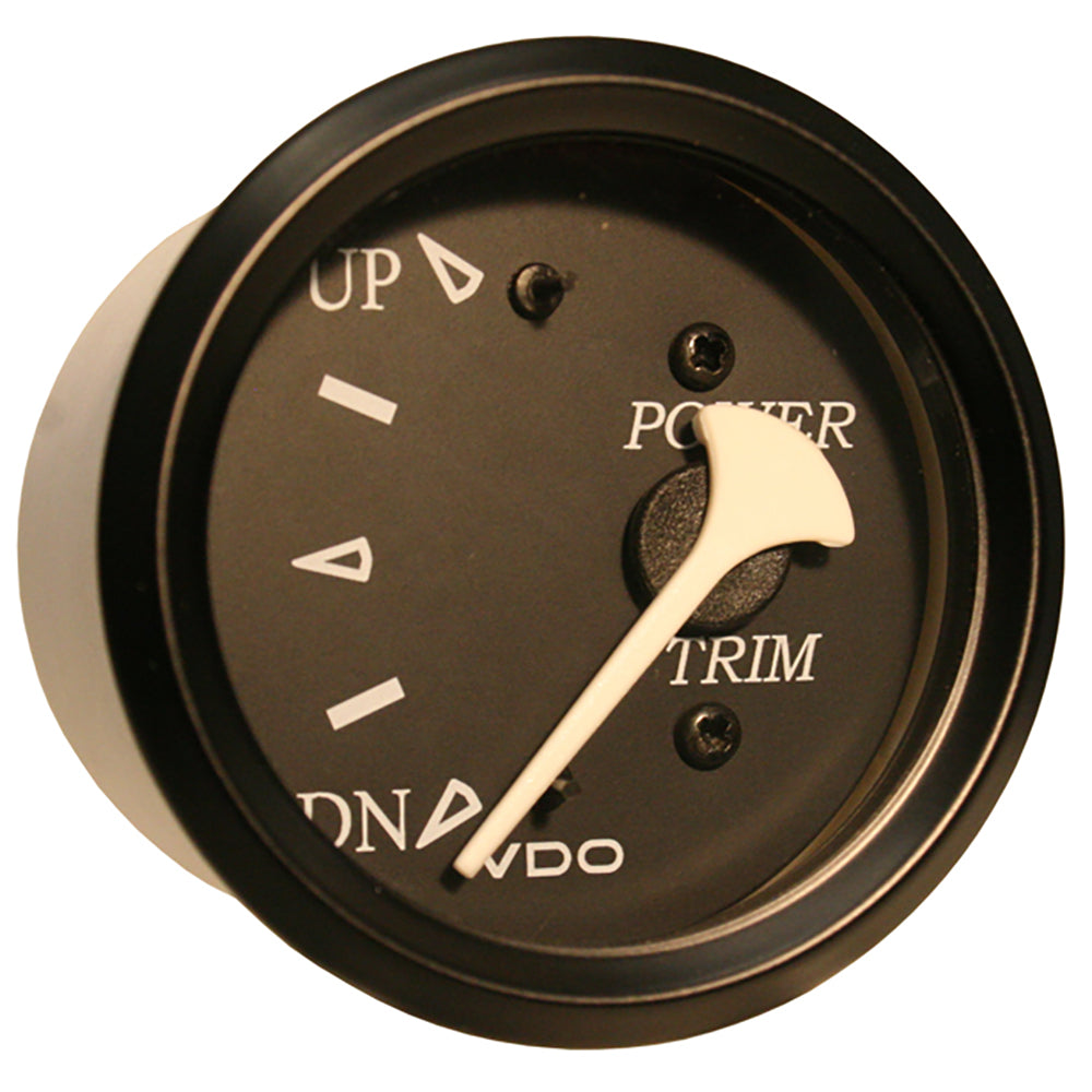 VDO Allentare Black Trim Gauge - For Use with Evinrude/Johnson Engines - 12V - Black Bezel - 382-11804