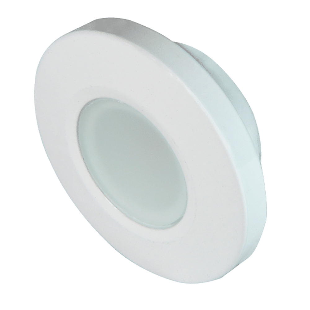 Lumitec Orbit Flush Mount Down Light - Blue Non-Dimming, Red Non-Dimming & White Dimming w/White Housing - 112528