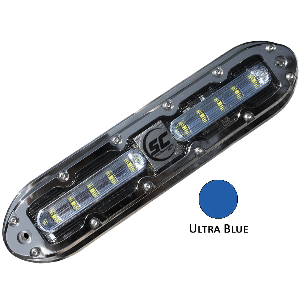Shadow-Caster SCM-10 LED Underwater Light w/20' Cable - 316 SS Housing - Ultra Blue - SCM-10-UB-20