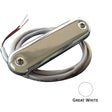 Shadow-Caster Courtesy Light w/2' Lead Wire - 316 SS Cover - Great White - 4-Pack - SCM-CL-GW-SS-4PACK