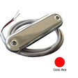 Shadow-Caster Courtesy Light w/2' Lead Wire - 316 SS Cover - Cool Red - 4-Pack - SCM-CL-CR-SS-4PACK