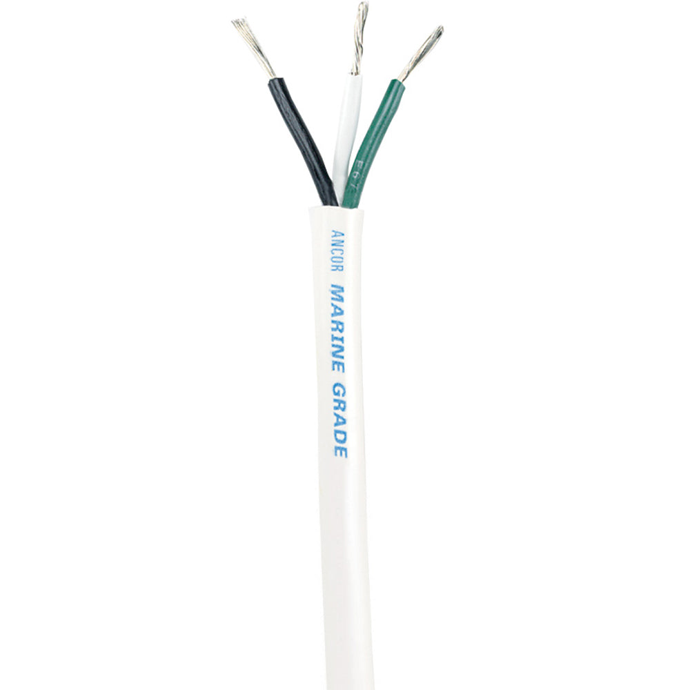 Ancor White Triplex Cable - 14/3 AWG - Round - 900' - 133590