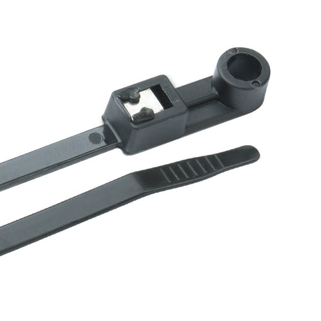 Ancor Mounting Self-Cutting Cable Ties - 11" - UV Black - 50-Pack - 199304