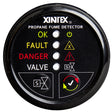 Xintex Propane Fume Detector w/Plastic Sensor & Solenoid Valve - Black Bezel Display - P-1BS-R