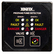 Xintex Propane Fume Detector & Alarm w/2 Plastic Sensors & Solenoid Valve - Square Black Bezel Display - P-2BS-R