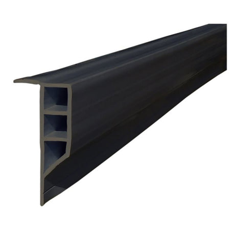 Dock Edge Standard PVC Full Face Profile - 16' Roll - Black - 1163-F