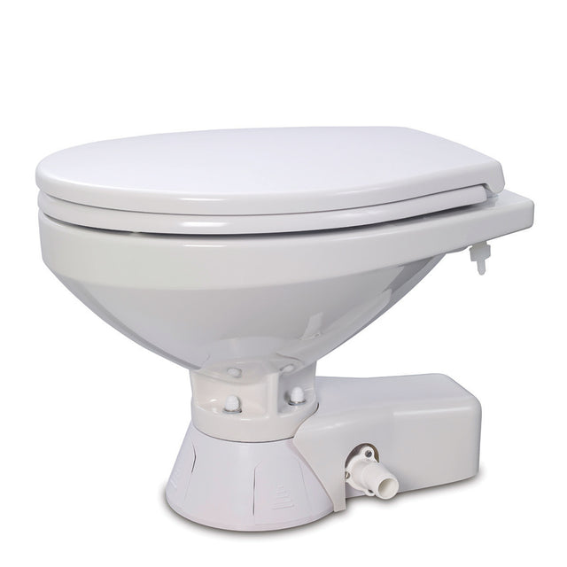 Jabsco Quiet Flush Freshwater Toilet - Regular Bowl w/Soft Close Lid - 12V - 37045-4192