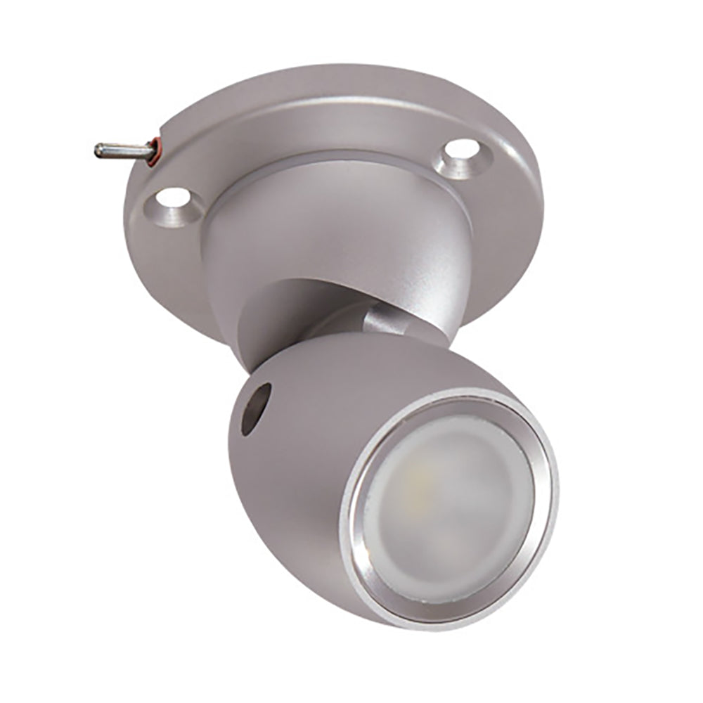 Lumitec GAI2 White Light - Heavy-Duty Base w/Built-In Switch - Brushed Housing - 111903