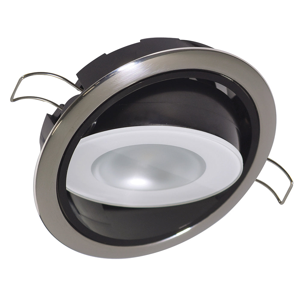 Lumitec Mirage Positionable Down Light - Spectrum RGBW Dimming - Polished Bezel - 115117