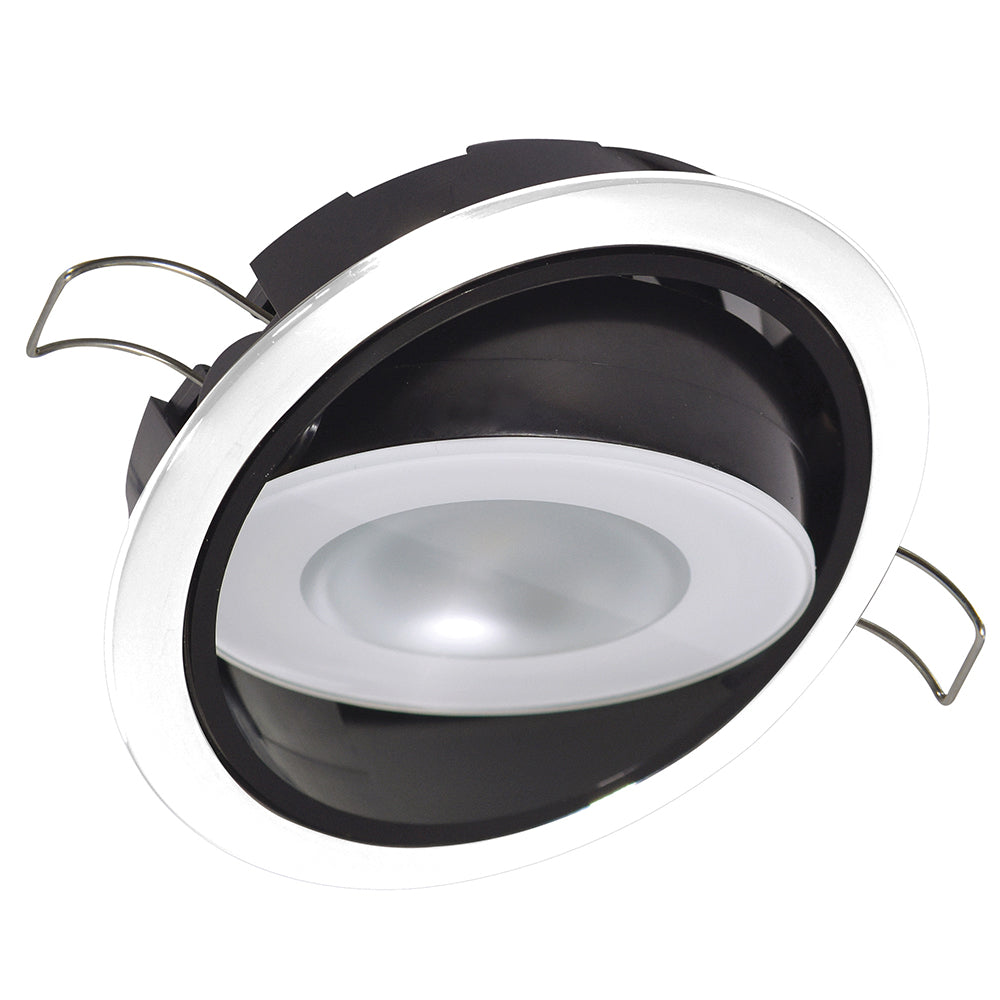 Lumitec Mirage Positionable Down Light - Spectrum RGBW Dimming - White Bezel - 115127