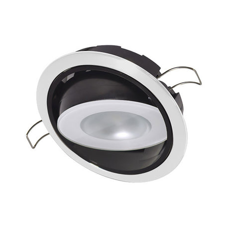 Lumitec Mirage Positionable Down Light - Spectrum RGBW Dimming - White Bezel - 115127