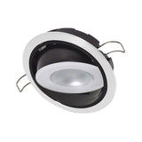 Lumitec Mirage Positionable Down Light - White Dimming, Red/Blue Non-Dimming - White Bezel - 115128