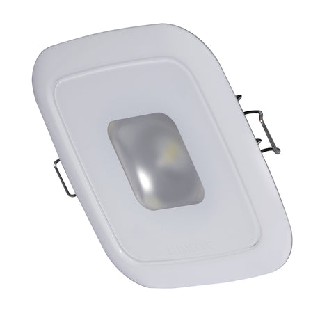 Lumitec Square Mirage Down Light - Spectrum RGBW Dimming - White Bezel - 116127