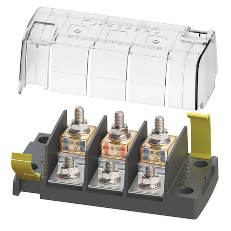 Blue Sea 5194 MRBF Surface Mount 3 Circuit Fuse Block - Independent Source - 5194