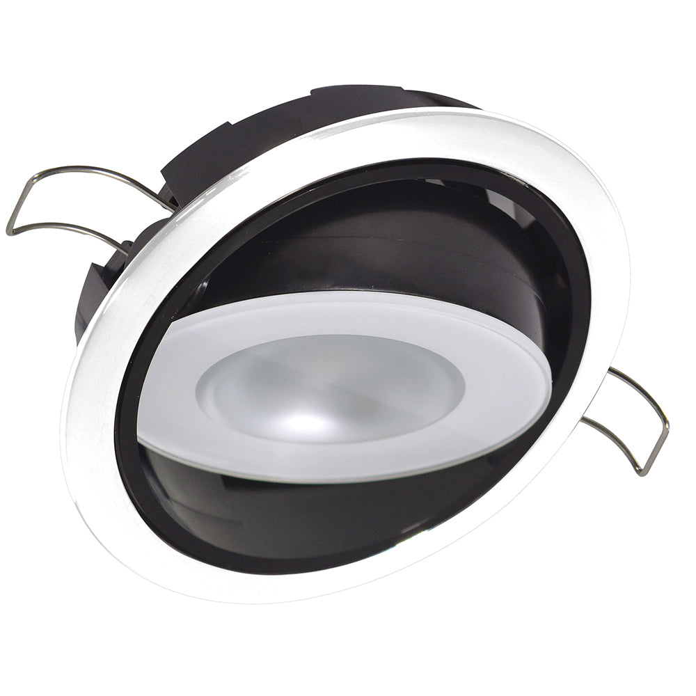 Lumitec Mirage Positionable Down Light - White Dimming - White Bezel - 115123