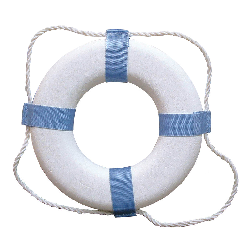 Taylor Made Decorative Ring Buoy - 24" - White/Blue - Not USCG Approved - 373