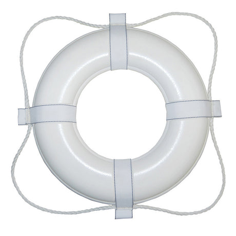 Taylor Made Foam Ring Buoy - 24" - White with White Rope - 361