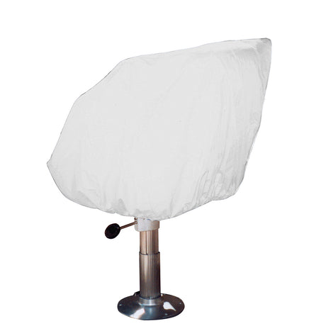 Taylor Made Helm/Bucket/Fixed Back Boat Seat Cover - Vinyl White - 40230