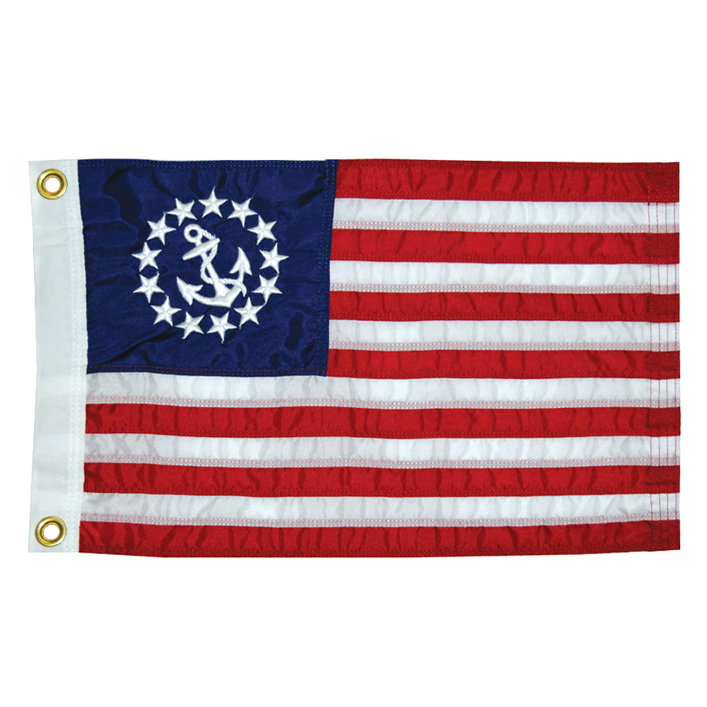 Taylor Made 12" x 18" Deluxe Sewn US Yacht Ensign Flag - 8118