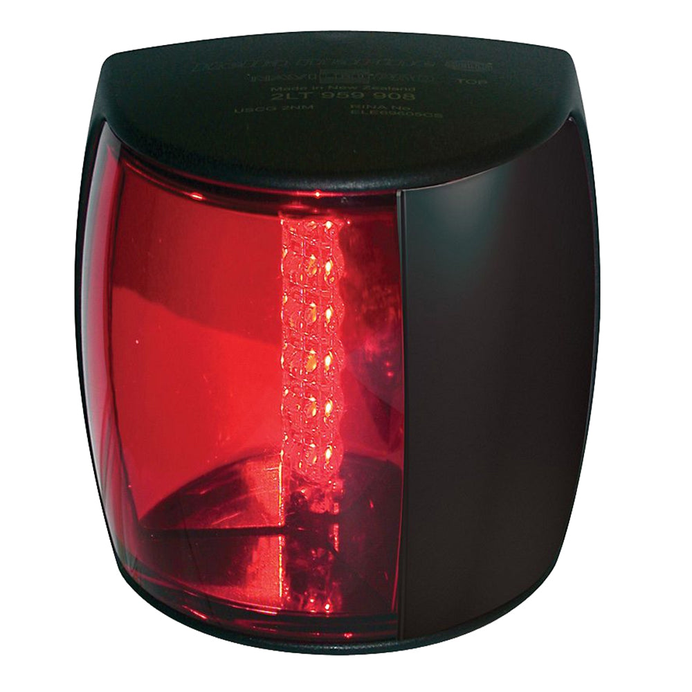 Hella Marine NaviLED PRO Port Navigation Lamp - 2nm - Red Lens/Black Housing - 959900001