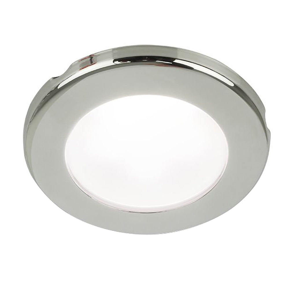 Hella Marine EuroLED 75 3" Round Screw Mount Down Light - White LED - Stainless Steel Rim - 12V - 958110021