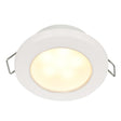 Hella Marine EuroLED 75 3" Round Spring Mount Down Light - Warm White LED - White Plastic Rim - 12V - 958109511