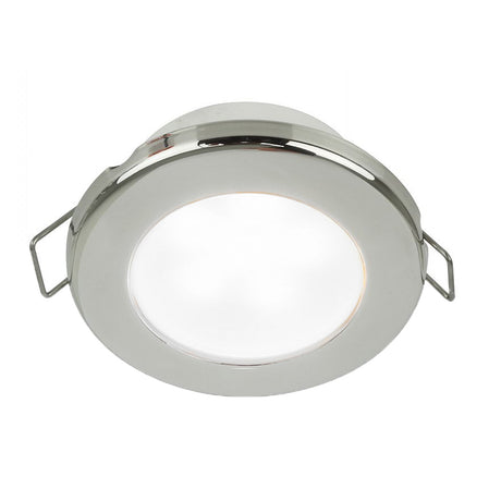 Hella Marine EuroLED 75 3" Round Spring Mount Down Light - White LED - Stainless Steel Rim - 12V - 958110521