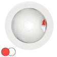 Hella Marine EuroLED 150 Recessed Surface Mount Touch Lamp - Red/White LED - White Plastic Rim - 980630002